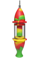 7 Inch Silicone Nectar Collector with Glass Tube and Titanium Nail