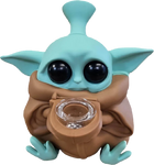 Baby Yoda 5 Inch Silicone Water Pipe