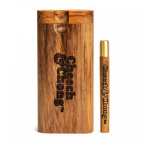 Cheech and Chong Dugout with Wood Brass Bat
