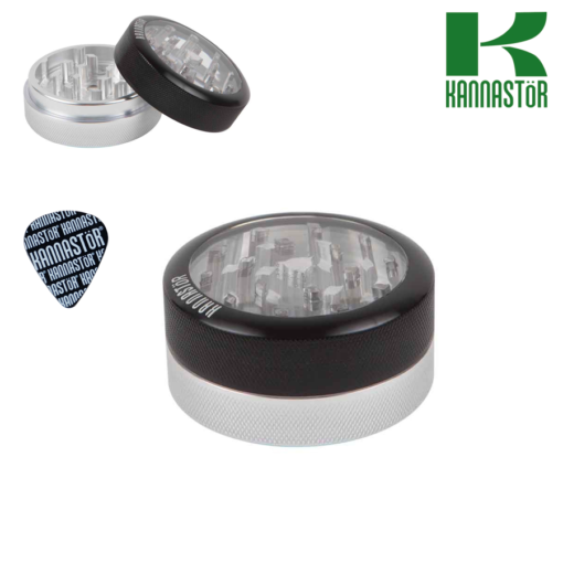 KANNASTOR CLEAR TOP WITH SOLID BODY 2 PIECE GRINDER 2.2inch
