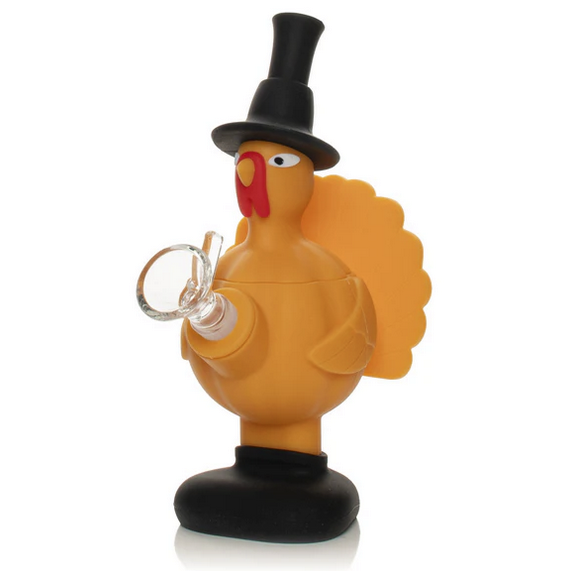 Lit Silicone 6.5" Turkey Bubbler