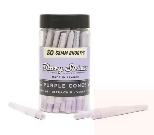 Blazy Susan 53mm Cones Purple - 50pcs