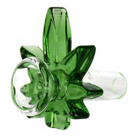 Red Eye Glass 14mm Green Big Leaf Pull Out