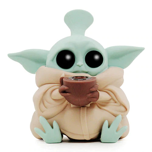 Baby Yoda 5 Inch Silicone Water Pipe