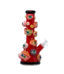 13 Inch 9mm NICE GLASS 3D-Wrap Monster Eyes Beaker