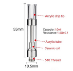 Ceramic Coil 1.0ml Cartridge Atomizer -disc