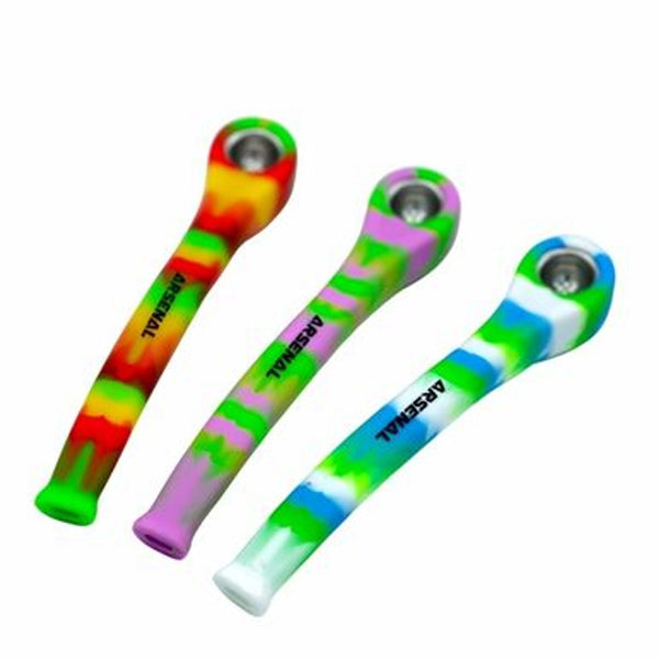 Silicone 8 Inch Long Hand Pipe